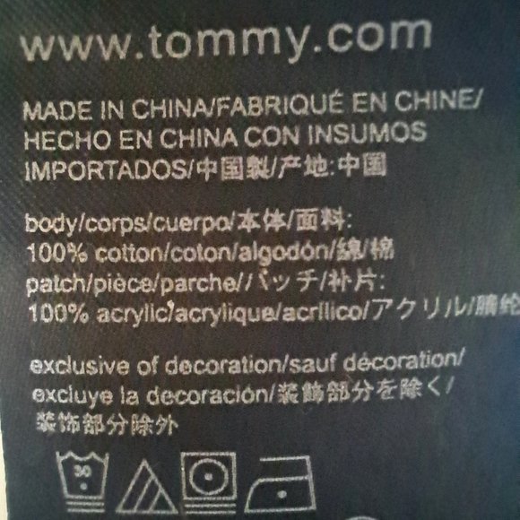 TOMMY HIFIGER mens SWEATER Size LARGE embroidered BIG LOGO Simply UNIQUE - Picture 4 of 7